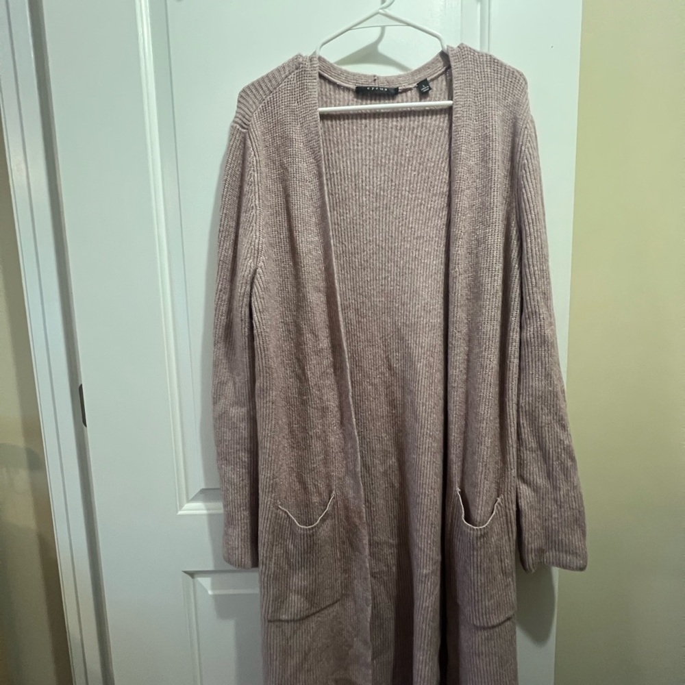 Women's Beige Cardigan Sweater